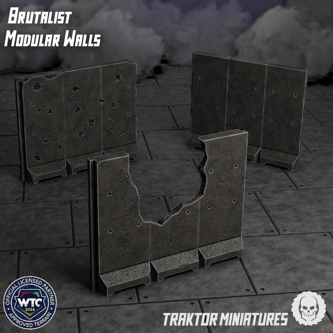 Brutalist Modular Walls